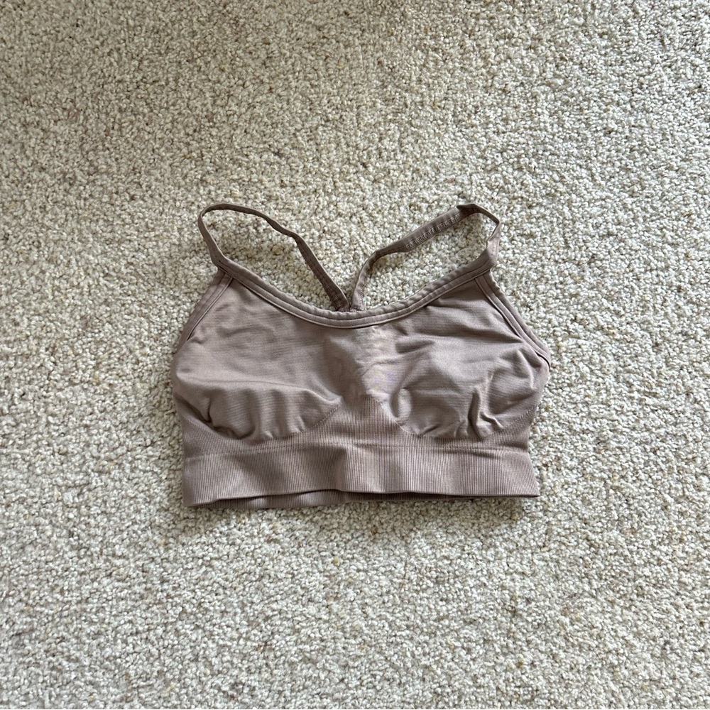 Brown Gymshark Sports Bra